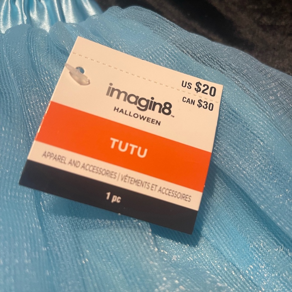 NWT imagin8 One Size Blue Tutu Girls Size Waist 28” Unstretched. Length 13.5 - Picture 5 of 8